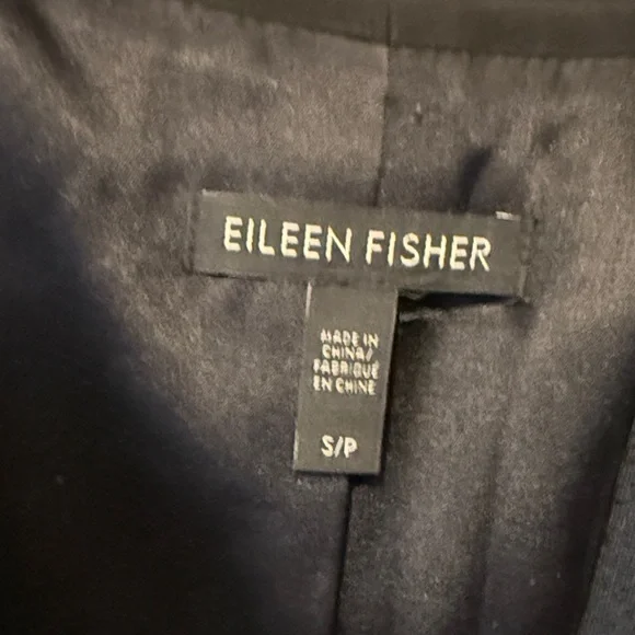 B25 Eileen Fisher Black Women's Small Jacket Minimalist Preppy Office - Picture 2 of 8